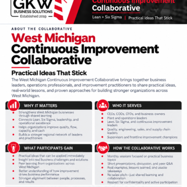 Building a Stronger West Michigan Through Continuous Improvement Collaborative